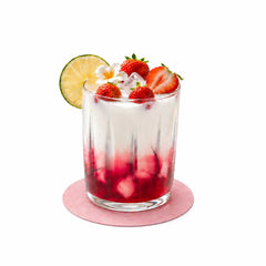 Bar Lux Round Pink Paper Coaster - 4