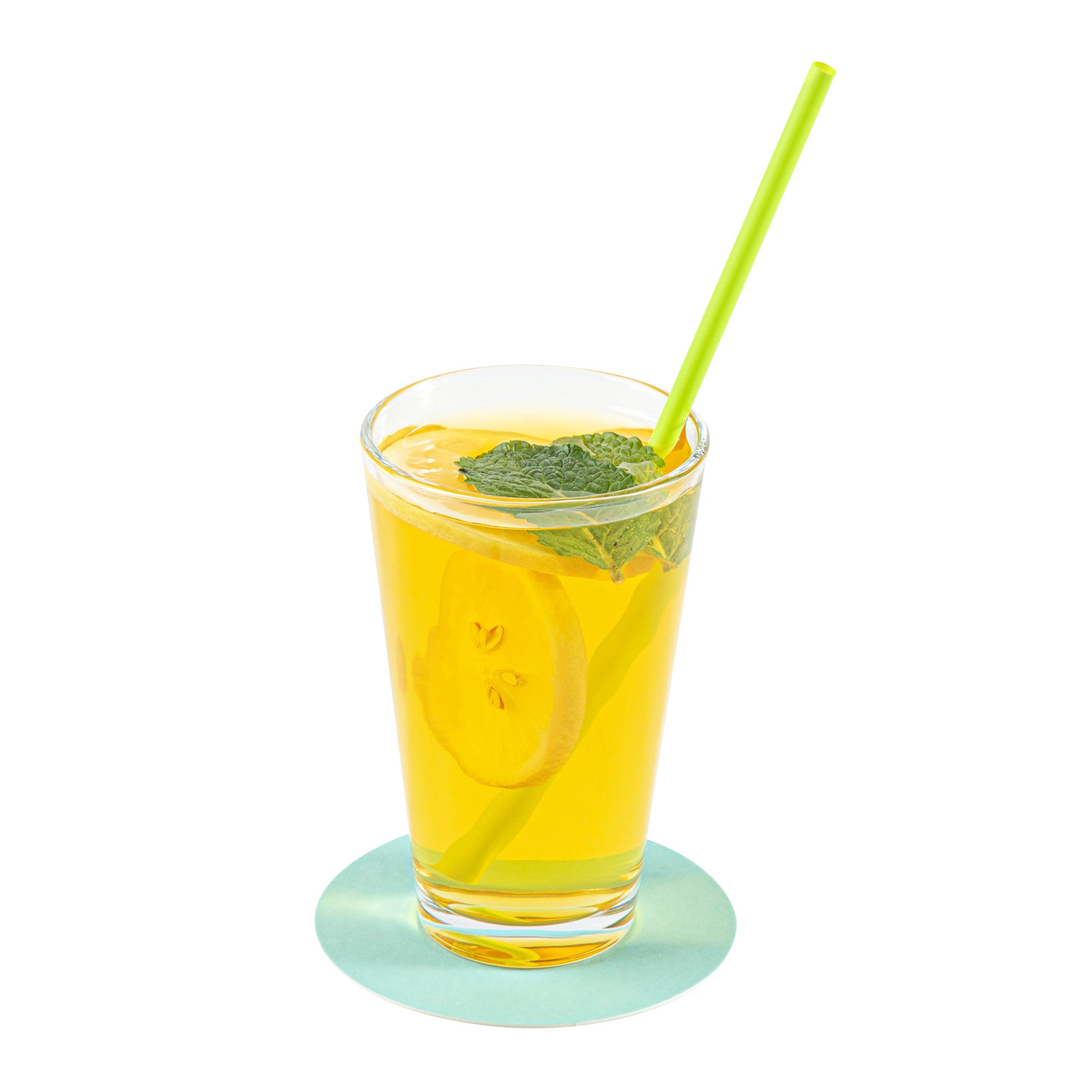 Bar Lux Round Turquoise Paper Coaster - 4" - 1000 count box