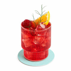 Bar Lux Round Turquoise Paper Coaster - 4