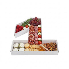 Chef 101 White Paper Charcuterie Fillable Number 1 Tray - 12