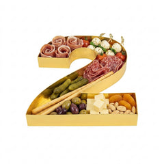 Chef 101 Gold Paper Charcuterie Fillable Number 2 Tray - 12
