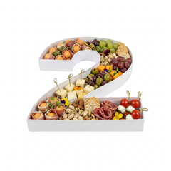 Chef 101 White Paper Charcuterie Fillable Number 2 Tray - 12