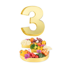 Chef 101 Gold Paper Charcuterie Fillable Number 3 - 12