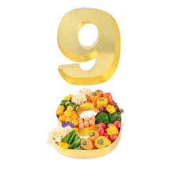 Chef 101 Gold Paper Charcuterie Fillable Number 9 Tray - 12