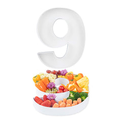 Chef 101 White Paper Charcuterie Fillable Number 9 Tray - 12