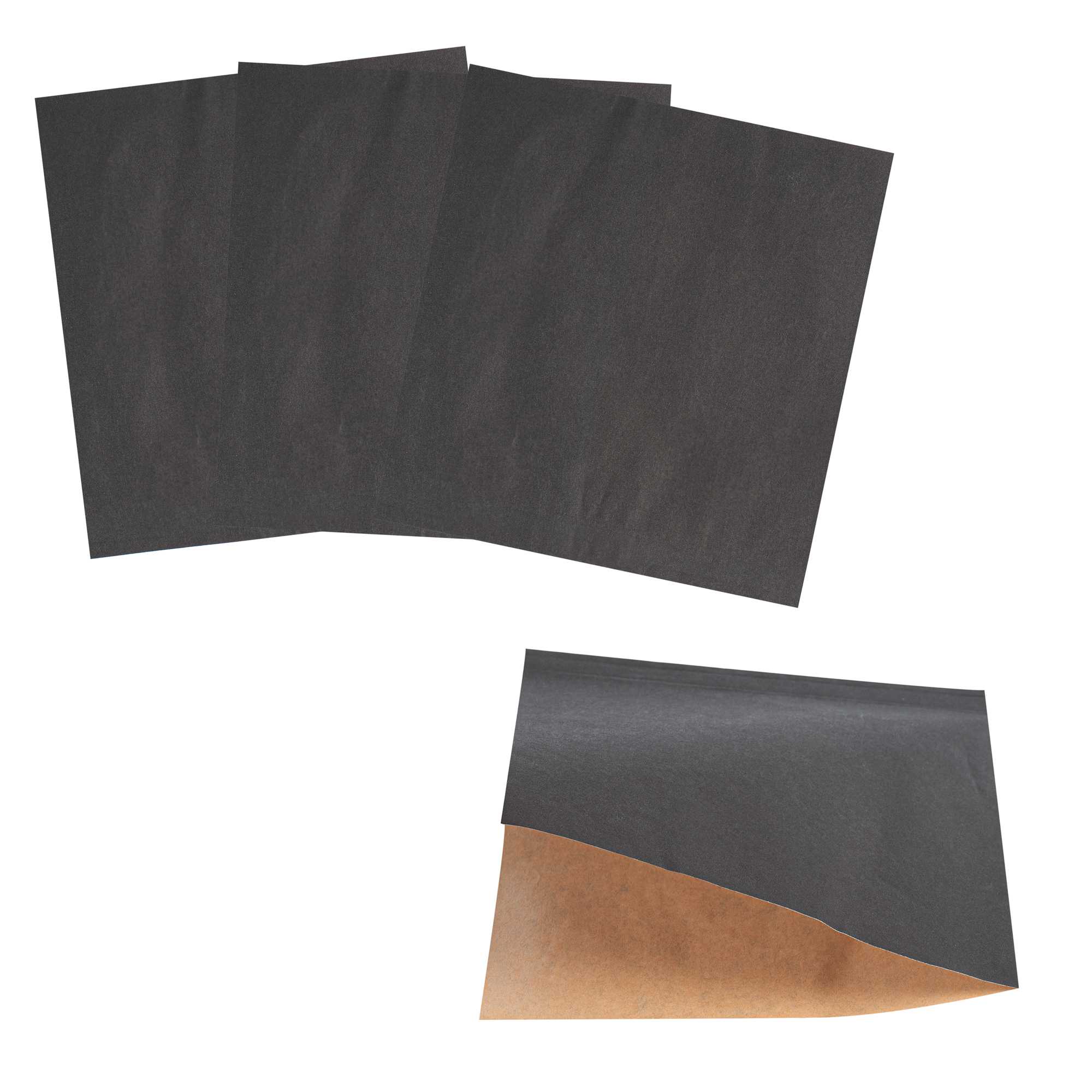 Bag Tek Black Paper Medium Double Open Bag - Greaseproof - 7" x 6 3/4" - 100 count box