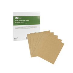 Chef 101 No PFAS Added Kraft Paper Food Wrap and Basket Liner - Greaseproof, Compostable - 12