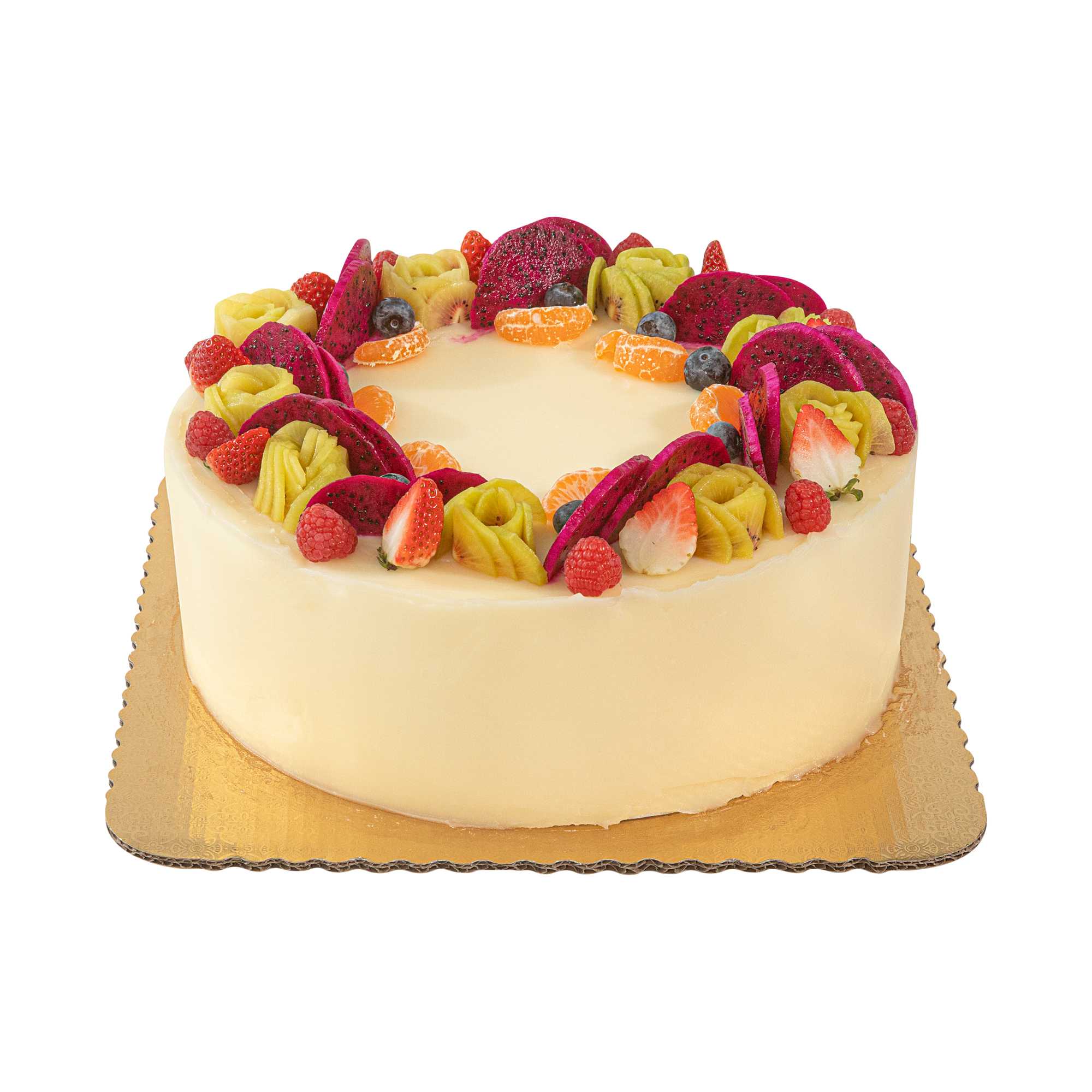 Pastry Tek Square Gold Cake Board - Scalloped Edge - 13 3/4" - 100 count box