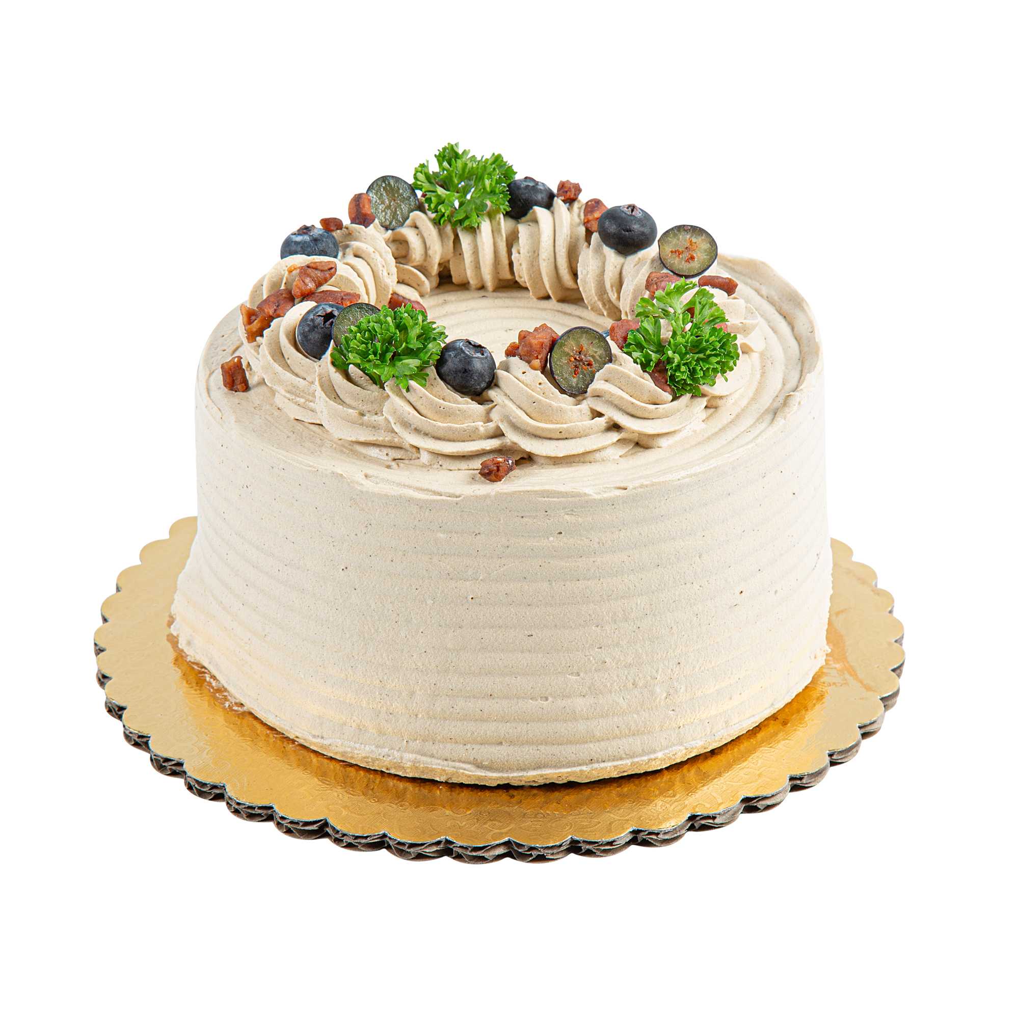 Pastry Tek Round Gold Cake Board - Scalloped Edge - 8" - 100 count box