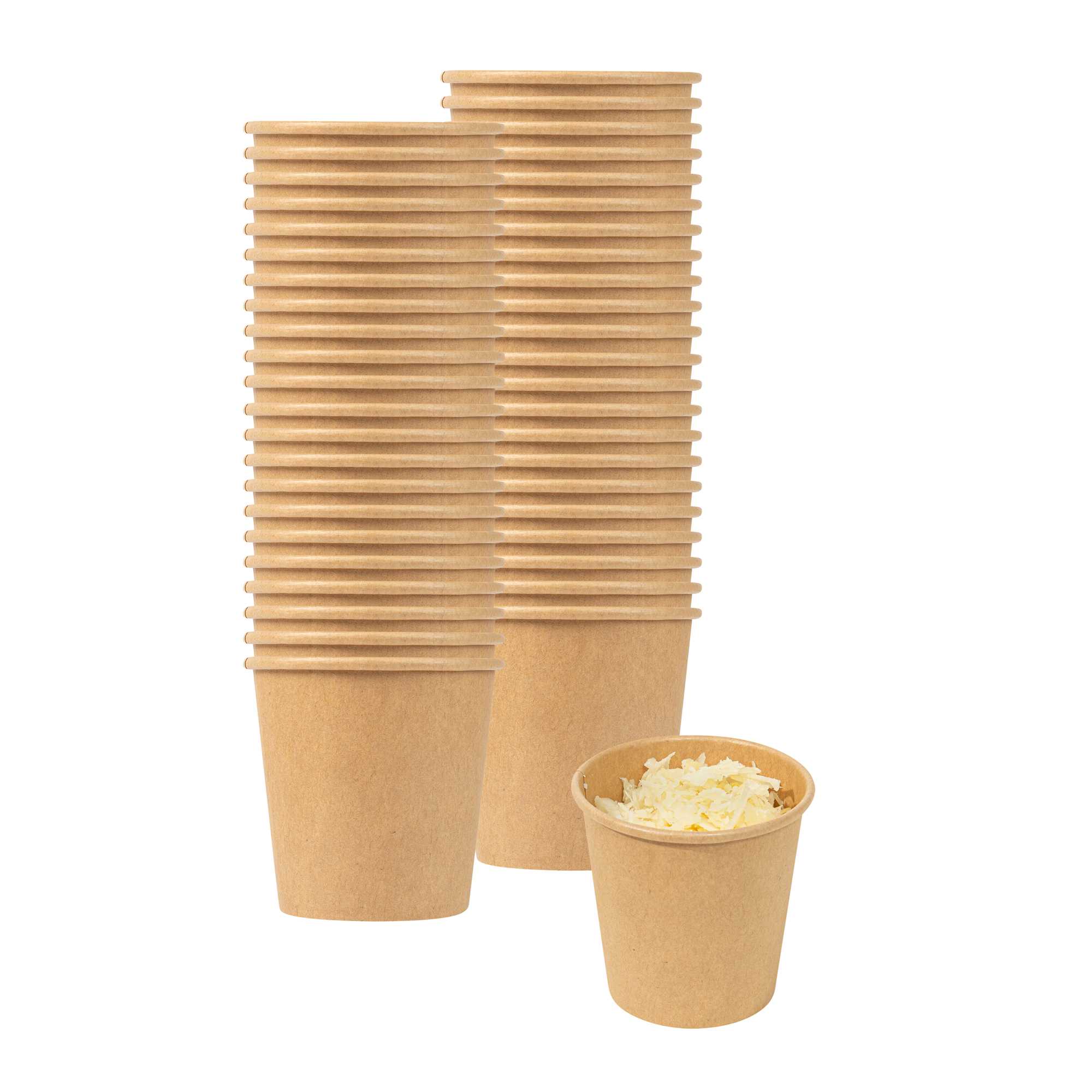Bio Tek 3 oz Kraft Poly-Coated Paper Portion Cup - 100 count box