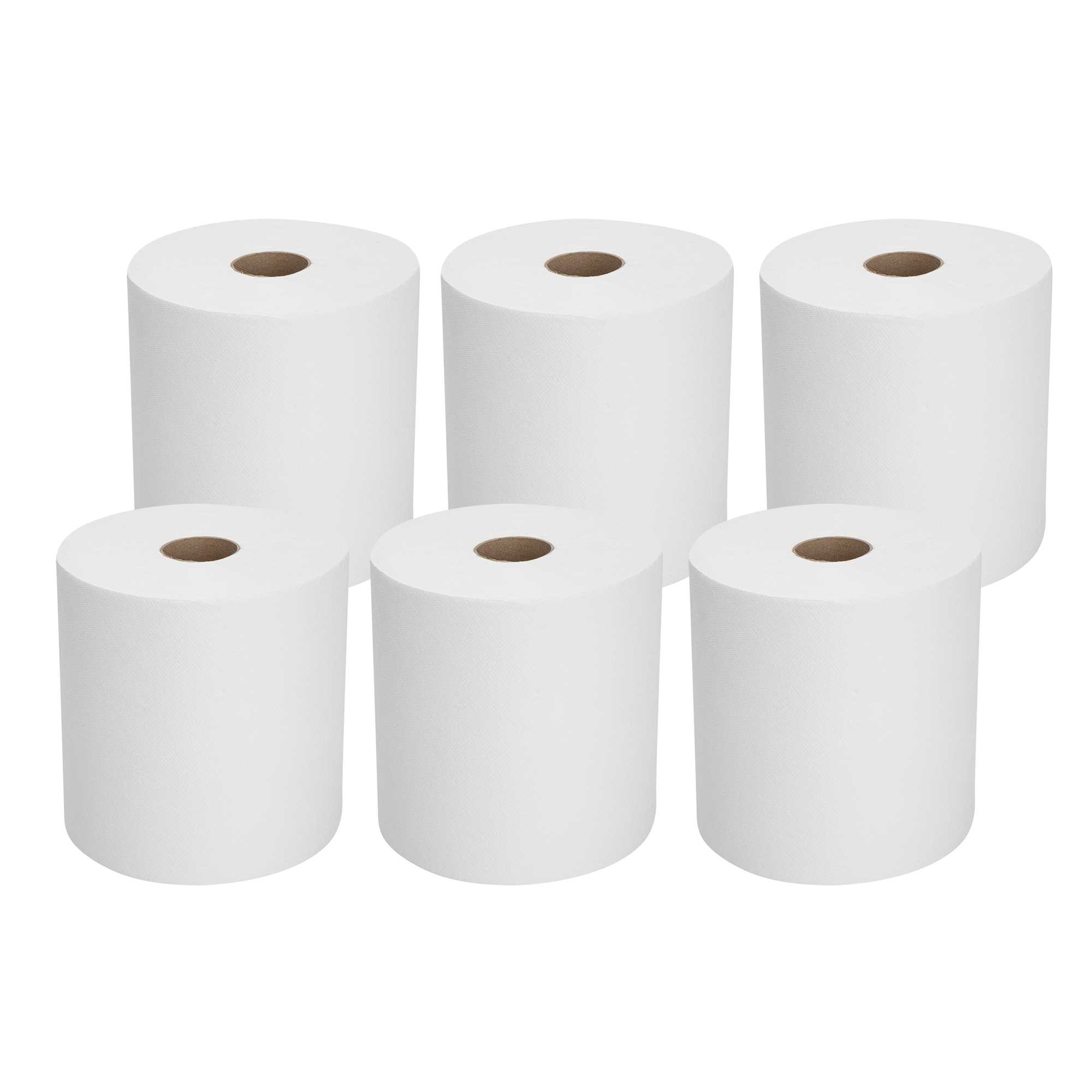 Clean Tek Professional White Hardwound Paper Towel Roll - Aircell, Through-Air-Dry (TAD) - 7 3/4" - 1 count box