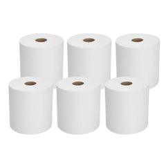 Clean Tek Professional White Hardwound Paper Towel Roll - Aircell, Through-Air-Dry (TAD) - 7 3/4