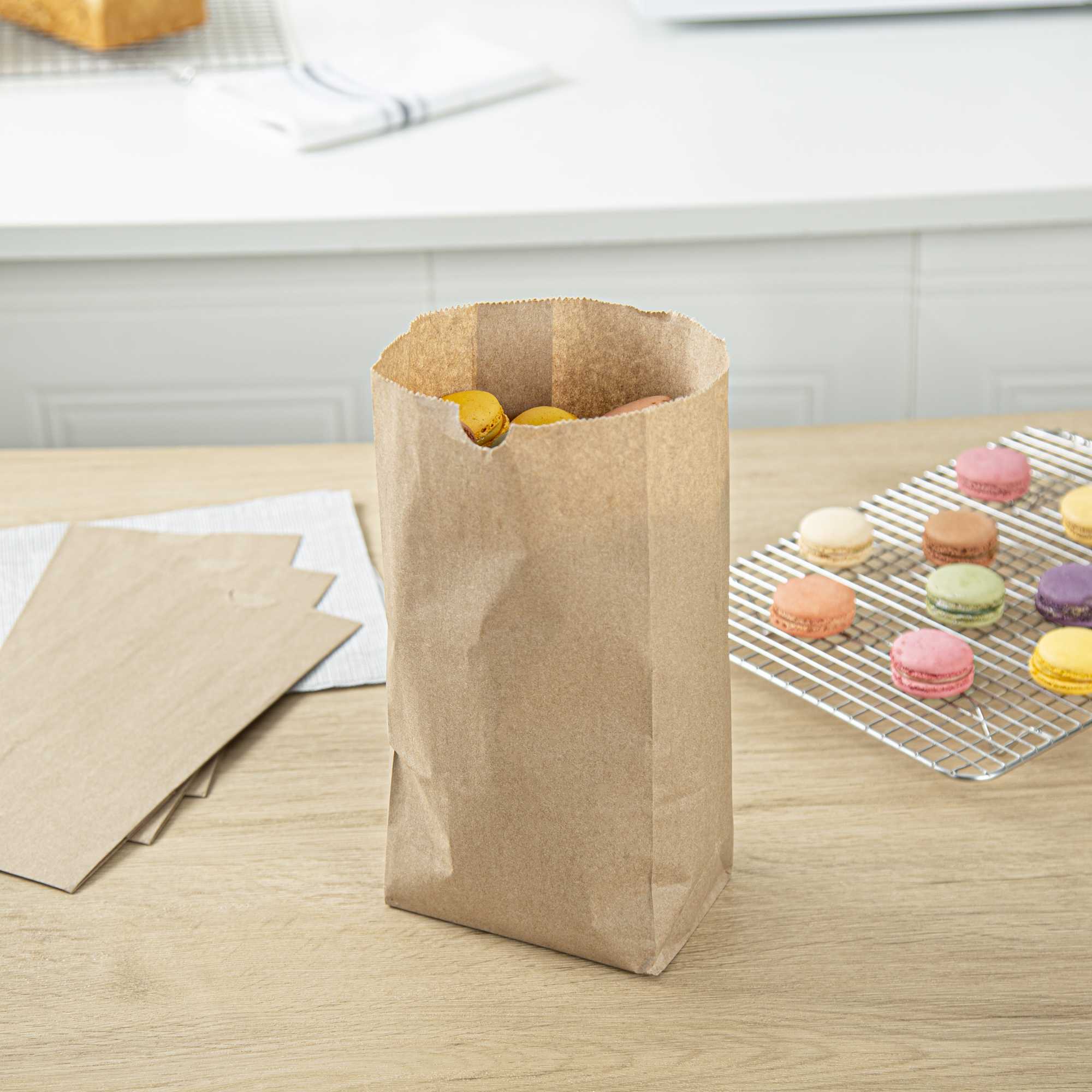 SustainaLite 4 lb Kraft Paper Bag - 5" x 3" x 9 3/4" - 500 count box