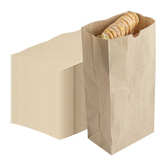 SustainaLite 10 lb Kraft Paper Bag - 6 1/4