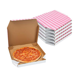 Pizzaly Pink Printed Corrugated Pizza Box - Slanted - 16 1/4
