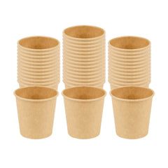 Chef 101 4 oz Unbleached Kraft Paper Coffee Cup - Single Wall - 2 1/2