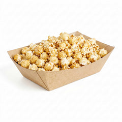 Bio Tek 1/2 lb Kraft Paper #50 Food Tray / Boat - 4 3/4