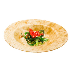 Bambuddha Round Natural Bamboo Small Plate - 3 1/2