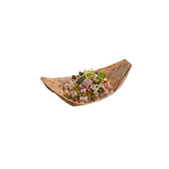 Bambuddha Natural Bamboo Small Food Tray / Boat - 4 3/4