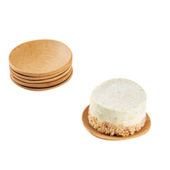 Bambuddha Round Natural Bamboo Dish - 2 1/2