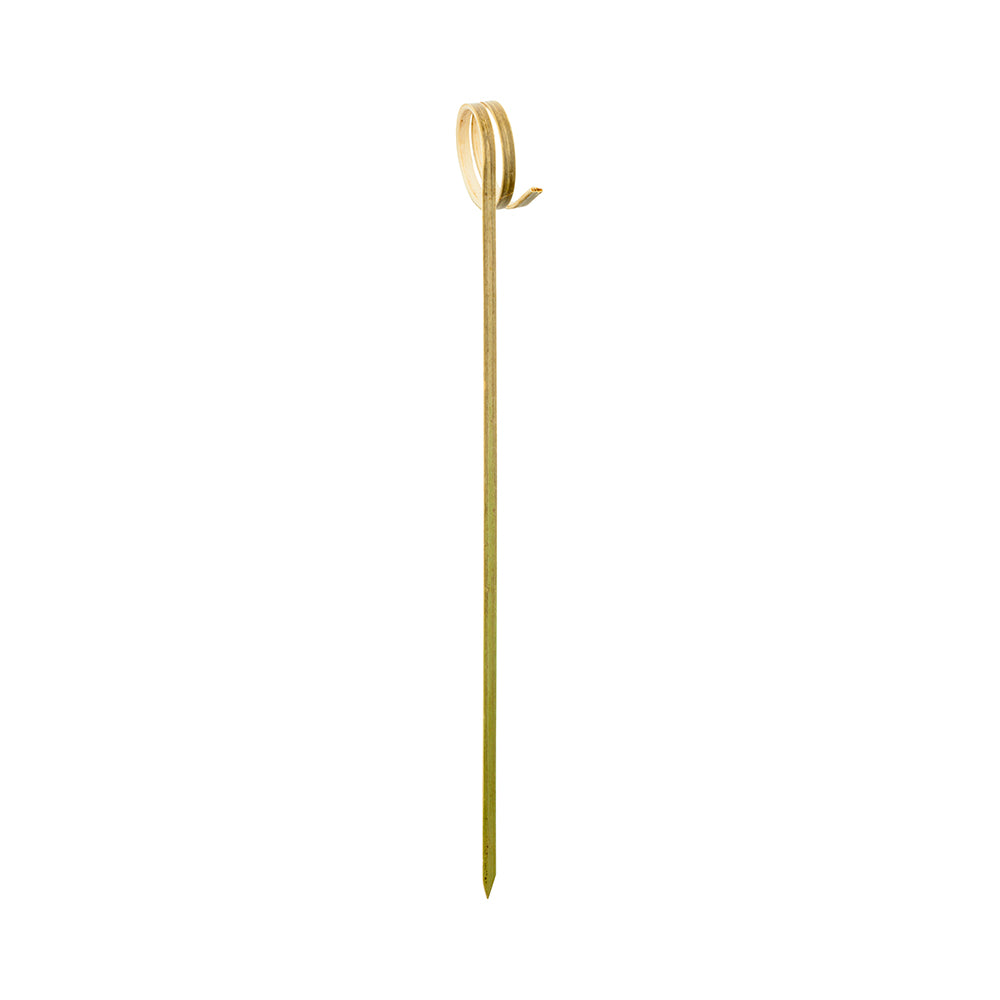 Pixy Natural Bamboo Loop Skewer - 6" x 1/2" x 1/2" - 1000 count box