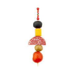 Pixy Red Bamboo Braided Skewer - 6