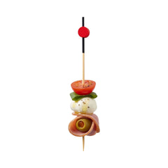 Pixy Black and Red Bamboo Japanese Pick - 4 1/2
