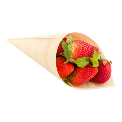 Taipei 6 oz Natural Pinewood Large Cone - 7