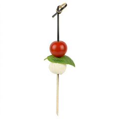 Pixy Black Bamboo Twisted Knot Skewer - 6