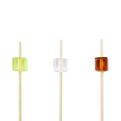 Pixy Assorted Bamboo Acrylic Block Pick - 3 1/2