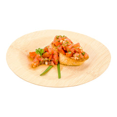 Bambuddha Round Natural Bamboo Medium Veneer Plate - 7
