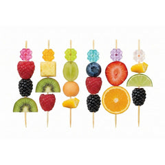 Pixy Assorted Bamboo Acrylic Flower Pick - 4