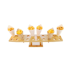 Bambuddha Oval Natural Bamboo Cone Stand - 20 slots - 22 1/2