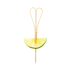 Pixy Natural Bamboo Heart Pick - Handmade - 4 3/4