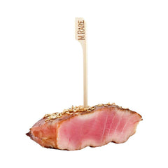 RW Smart Natural Bamboo Paddle Pick / Food Marker - Medium Rare - 4