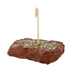 RW Smart Natural Bamboo Paddle Pick / Food Marker - Medium - 4