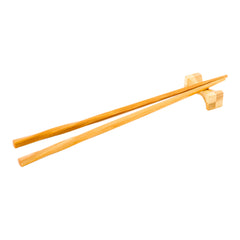 Bambuddha Natural Bamboo Chopstick Rest - Hourglass , Duo Color - 1 3/4