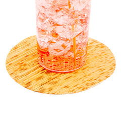 Bambuddha Round Natural Bamboo Leaf Coaster - 3