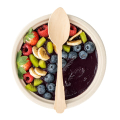 Taipei Natural Wood Baroque Spoon - 7 3/4