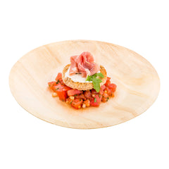 Taipei Round Natural Wood Plate - 7 1/2