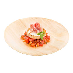 Taipei Round Natural Wood Plate - 7 1/2
