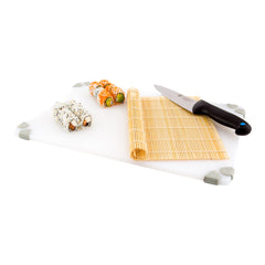 Bento Tek Square Natural Bamboo Sushi Mat - 10 1/2
