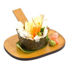Bambuddha Deco Oval Natural Bamboo Serving Disk - 4