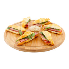 Bambuddha Round Natural Bamboo Serving Board - 12