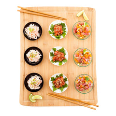 Bambuddha Rectangle Natural Bamboo Serving Board - 17 1/2