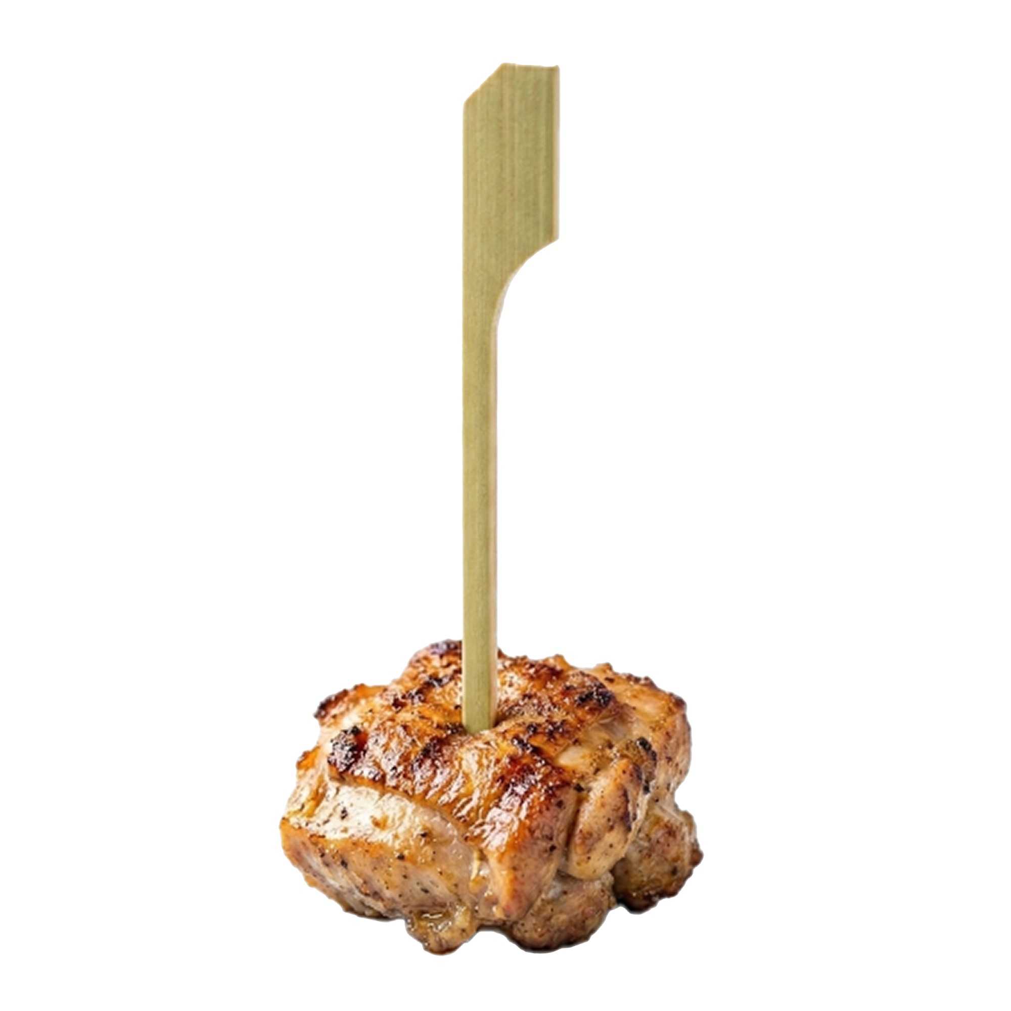 Pixy Munchkin Natural Bamboo Paddle Pick - 2 1/2" - 1000 count box