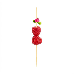 Pixy Pink Bamboo Rose Ribbon Pick - 4