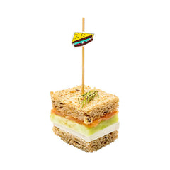Pixy Yellow Bamboo Sandwich Pick - 4