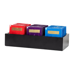 Restpresso Rectangle Black Bamboo Packet Organizer - 9 1/2