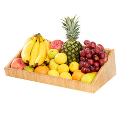 Eco Display Rectangle Natural Bamboo Display Bin - 20